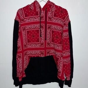 Disney Parks Exclusive Little Mermaid Sebastian Crab Red Bandana Hoodie Sz Large